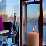 Unique Seafront Triplex Penthouse With Panoramic Bedroom & Rooftop Jacuzzi Overlooking Valletta Sliema