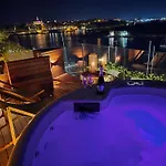 Unique Seafront Triplex Penthouse With Panoramic Bedroom & Rooftop Jacuzzi Overlooking Valletta Sliema